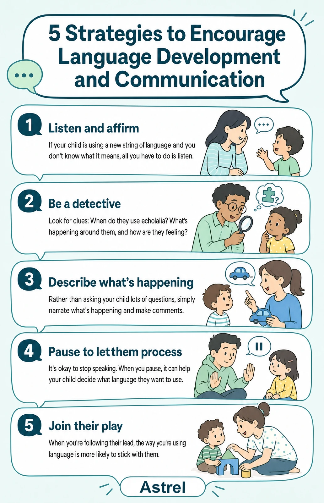 How to encourage communication in children who use gestalts
