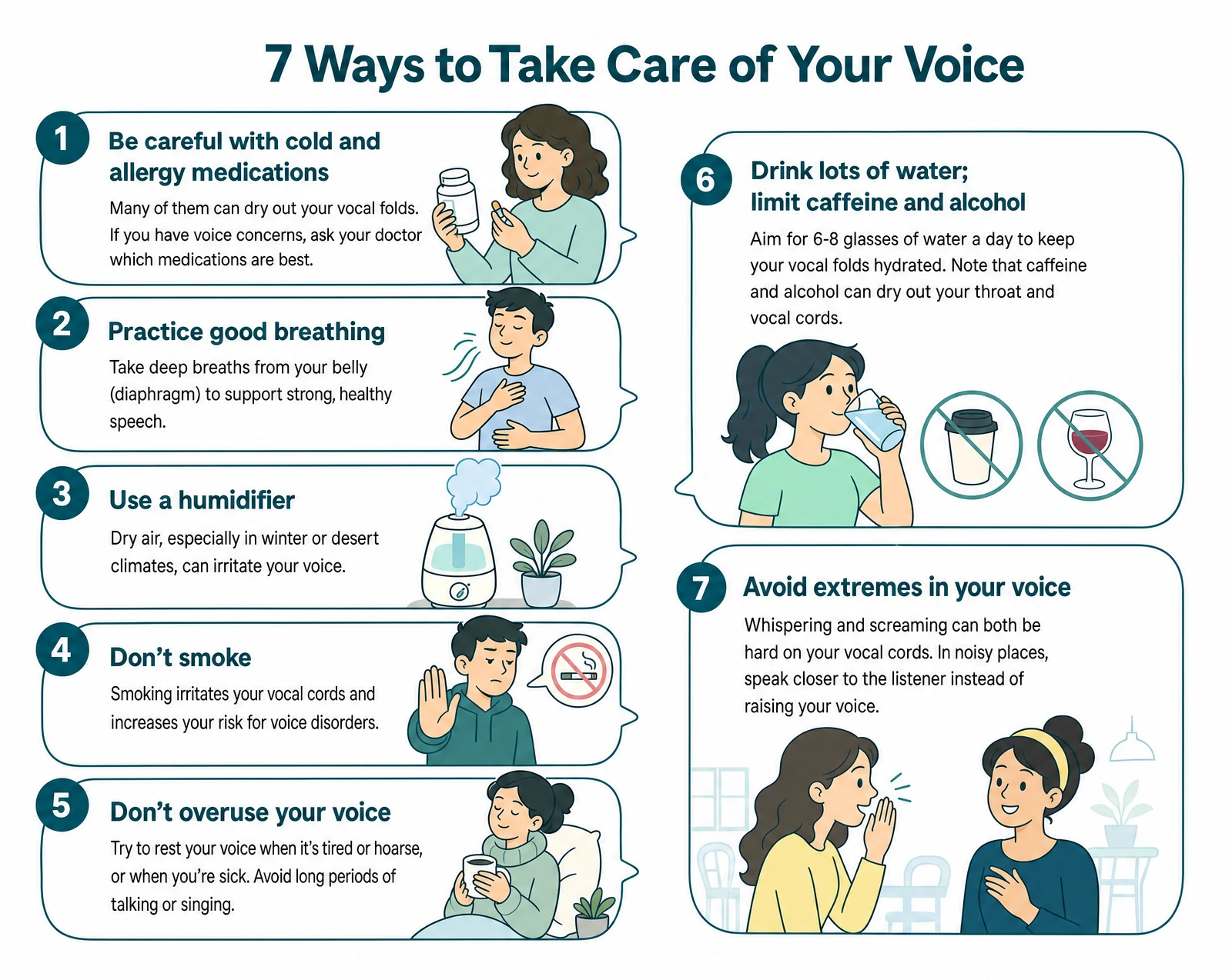Follow these tips for good vocal health
